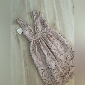 Pink lace design Showpo dress
